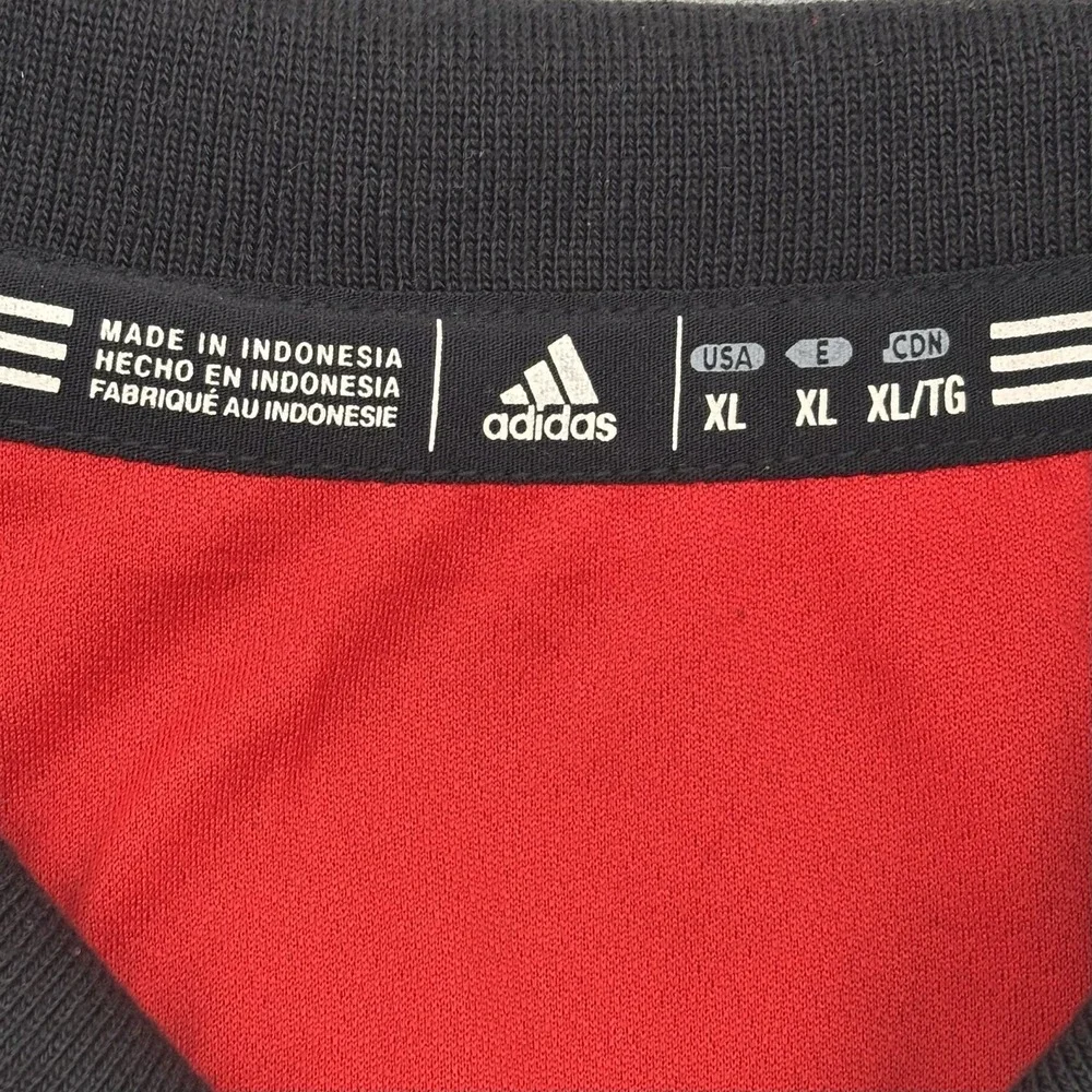 Adidas Chicago Bulls NBA Warm Up Jacket Mens XL Black Red Mesh Full Zip 6801W 14